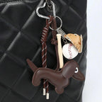 DACHSHUND WITH BASEBALL SET CHARM